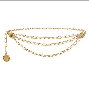 Anthropologie Gold Chain Belt